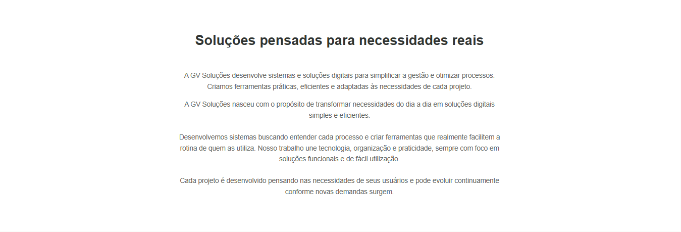 Site da GV Soluções
